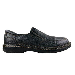 BOC Men's Size 11M Black Pebbled Leather Closed Toe Slip On Loafers Casual Shoes